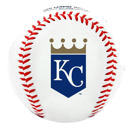 Rawlings MLB Kansas City Royals Team Logo Baseball, Official, White
