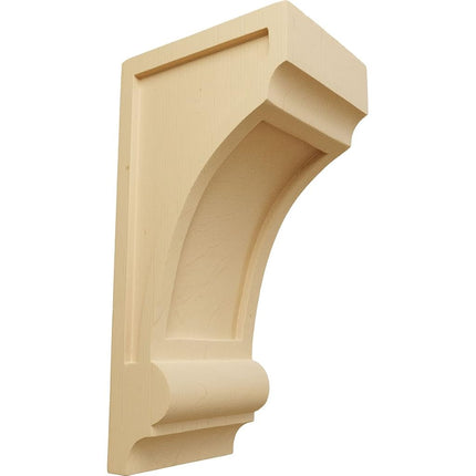 Ekena CORW05X06X12DIAL 4 3/4-Inch Width x 6-Inch Depth x 12-Inch Height Diane Recessed Wood Corbel - Alder
