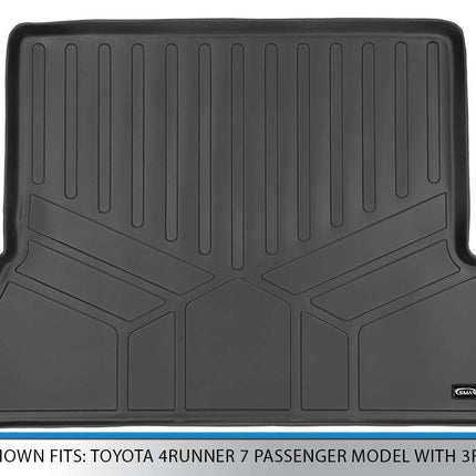 Tapis de coffre toutes saisons SMARTLINER Noir pour Toyota 4Runner modèle 7 passagers 2010-2019 avec 3ème rangée de sièges