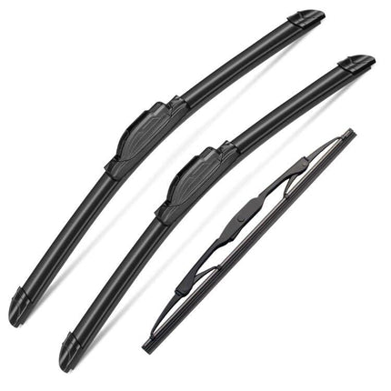 3Pcs Windshield Wipers for Dodge Caliber 2007 2008 2009 2010 2011 2012, All Weather Original Equipment Premium Replacement Wiper Blades for My Car- 24"/17"/11T" (Pack of 3) J- HOOK