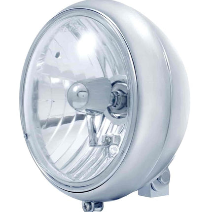 United Pacific 32165 Headlight, Motorcycle, RH/LH, 7", Round, Chrome H