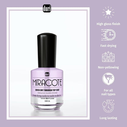 duri Rejuvacote 1, Kit Système de Croissance des Ongles Miracote, 18 ml