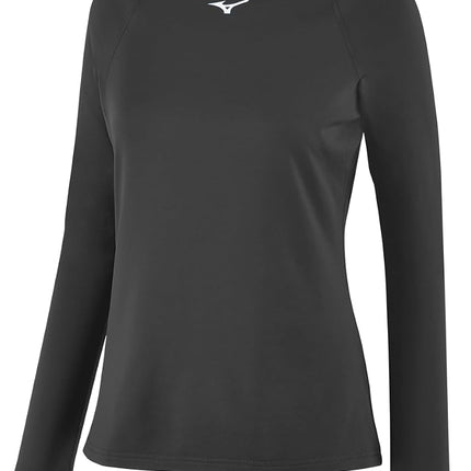 Mizuno Women's Thermo Compression Ls Undershirt, Charcoal, Small