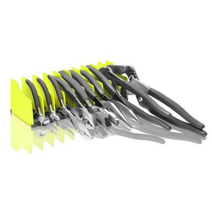Ernst Manufacturing Plier Pro Premium No-Slip Plier Organizer: Toolbox Organization Solution for Pliers, Cutters, Slip Joint Pliers (Hi-Viz) - Made in USA