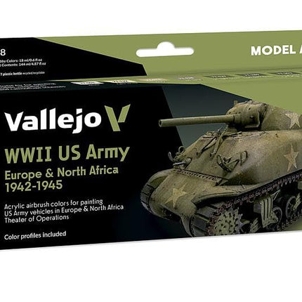 AV Vallejo Model Air Set - US Army Europe & N.Afri