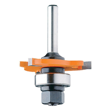 CMT 822.340.11A 3-Wing Slot Cutter with Bearing and Arbor, 5/32-Inch Cutting Length and 1/4-Inch Shank