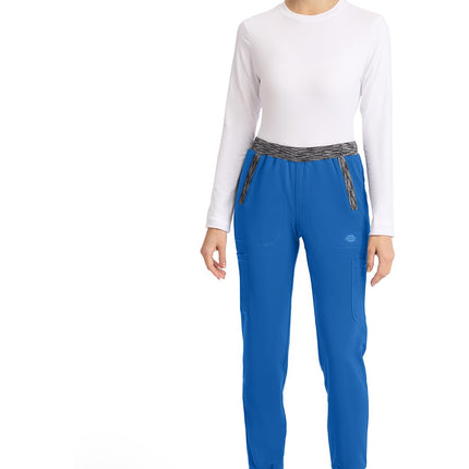 Dickies Dynamix Pantalón quirúrgico para mujer, tiro natural, pierna cónica, jogger DK185, Royal, Grande