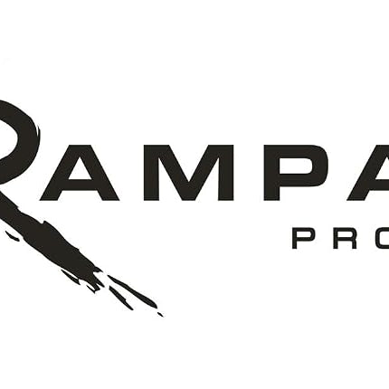 Rampage Products 86610 Black Rear Spare Tire Mount Extender Kit for TrailRam Modular Bumper for 2007-2018 Jeep Wrangler JK