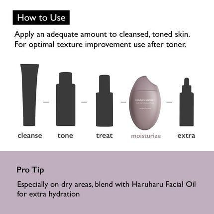 haruharu wonder Black Rice 10 Hyaluronic Cream, Face Moisturizer, Vegan, Cruelty Free, Daily skincare 50ml