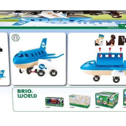 BRIO World 33306 Airplane Set 5 Piece Wooden Toy for Kids Ages 3+