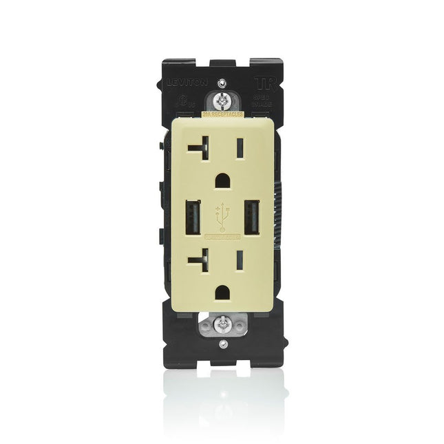 Leviton RUAA2-WG Renu USB Charger/Tamper-Resistant