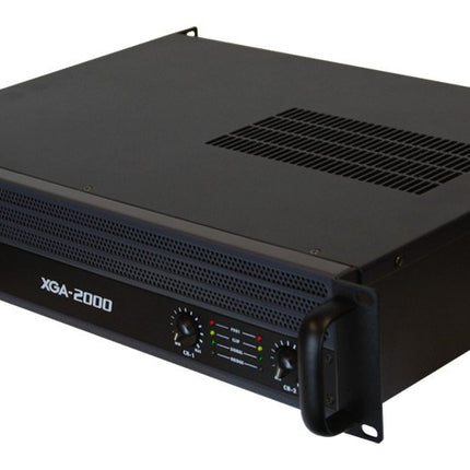 Gemini Sound XGA-2000 2-Channel Professional A/B Bridge PA System DJ Equipment Power 2000W Watt Instant Peak Power Rack Mount Audio Amplifier For Professional Set Up, Black,4.40 x 8.70 x 11.40