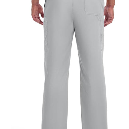 Dickies Men's Pull-On Pant with 7 Pockets Elastic Waistband with Button Closure 81006, Grey, XXL Tall