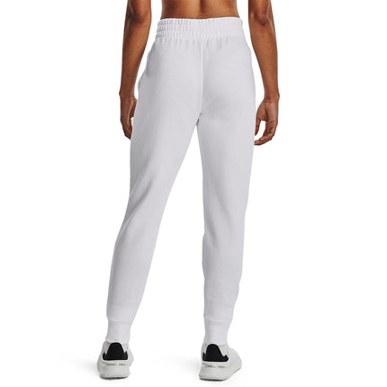 Under Armour Women's Rival Fleece Joggers, (100) White / / Black, XXL Tall