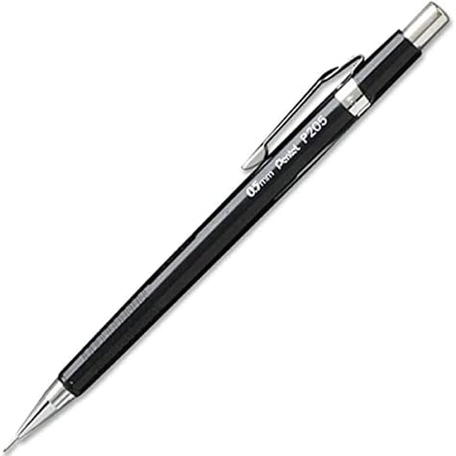 Pentel Sharp Mechanical Pencil - Pack Of 5 Black Mechanical Pencils 0.5 mm