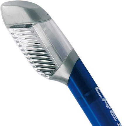 CRESSI Dry Snorkel - Unisex Premium Dry Snorkel for Diving/Apnea/Snorkeling, Clear/Cobalt, One Size