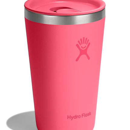 Hydro Flask All Around Tumbler Press-in Lid, Insulated Travel Mug, Stainless Steel Coffee Cup 16 Oz Popstar Pink
