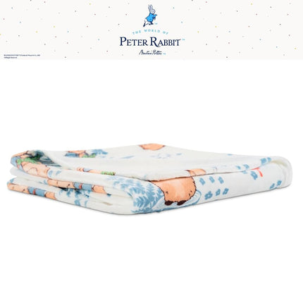 Franco Peter Rabbit Book Easter Kids Bedding Super Soft Cozy Throw, 46 in x 60 in, (Officially Licensed Product)