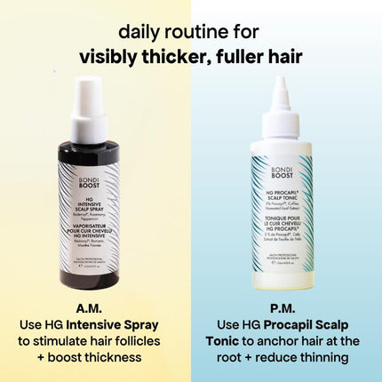 BondiBoost Procapil Hair Tonic 4.23 fl oz - Leave-In Treatment for Thinning Hair - Reduce Hair Fall + Increase Hair Density - Lightweight Non-Greasy Formula - Vegan/Cruelty-Free - Australian Made