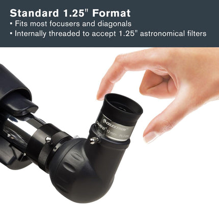 Celestron 93319 Omni Series 1.25 inch / 12mm Eyepiece, Black/Silver