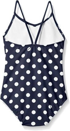 Kanu Surf Maillot de Bain 1 Pièce de Sport Fille Daisy, Suzie Navy Dot, 12