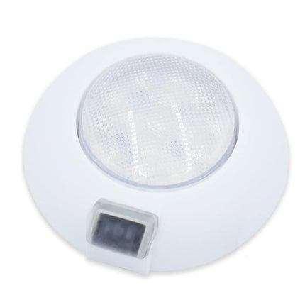 T-H Marine LED Dome Light with Red/White Switch - 12 Volt Wide Angle Beam - Water Resistant and Surface Mounted for Boats and RVs - 4 inch, White