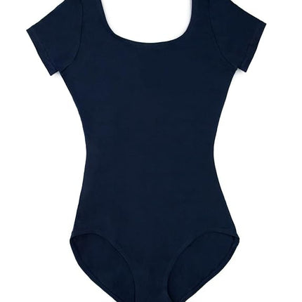 Capezio Women's Classic Short Sleeve Leotard,Navy,Small