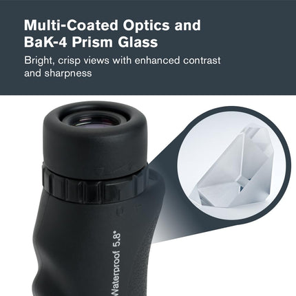Celestron 71210 Nature DX 10x25 Monocular, Black
