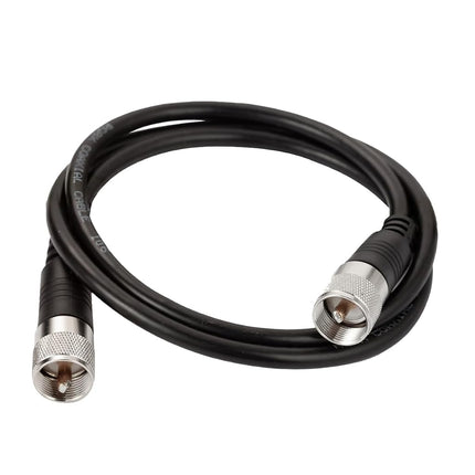 Cable de antena CB RFAdapter, puente coaxial RG8x, cables coaxiales CB de baja pérdida UHF macho a macho de 6 pies, 50 ohmios para antena de radioaficionado