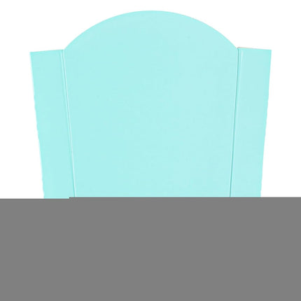 Bio Tek 3.9 x 2.6 x 3.5 Inch French Fry Cup, 100 Disposable Snack Cups - Stackable, Sustainable, Turquoise Paper 2 Ounce Fry Holder, for Fries, Onion Rings, Popcorn, or Cookies - Restaurantware