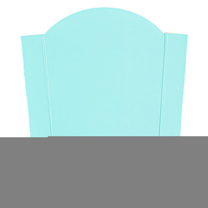 Bio Tek 3.9 x 2.6 x 3.5 Inch French Fry Cup, 100 Disposable Snack Cups - Stackable, Sustainable, Turquoise Paper 2 Ounce Fry Holder, for Fries, Onion Rings, Popcorn, or Cookies - Restaurantware