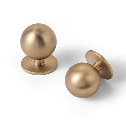 Yanxia Set of 12 -Sleek Round Champagne Bronze Cab