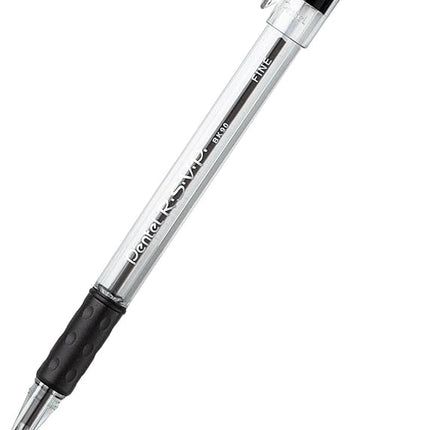 Pentel R.S.V.P. Ballpoint Pen, Fine Line, Black Ink, 2 Pack (BK90BP2A)