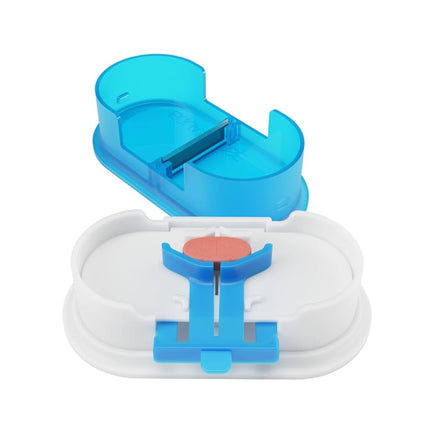 EQUADOSE The Pill Cutter V2. A New Kind of Pill Splitter with Double Stainless Steel Blades and a Centering Device. Great for Cutting Tablets for You and Your Pet.