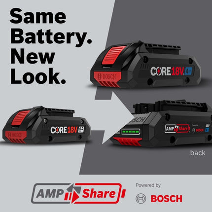 Bosch GBA18V40-2PK 18V CORE18V Lithium-Ion 4.0 Ah Compact Batteries 2 Pk.