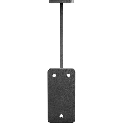 Ekena Millwork BKTM02X09X09BRHSV 2 inch W x 9 inch D x 9 inch H Bradford Steel Bracket, Hammered Silver