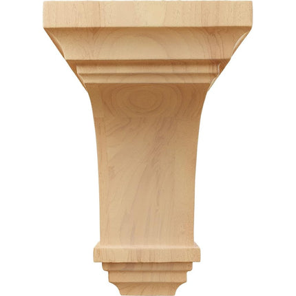 Ekena CORW03X03X06JERO 3 1/2-Inch Width x 3 3/4-Inch Depth x 6-Inch Height Mini Jefferson Wood Corbel - Red Oak
