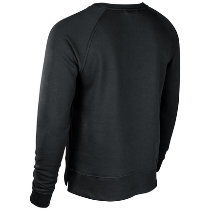 CHAMPRO Men's Victory Fleece Split Hem Crew Sweatshirt, Black, M