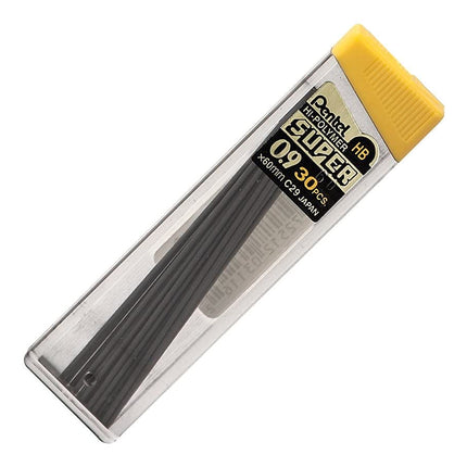 Recambios de minas Pentel Super Hi-Polymer, 0.9 mm, 90 unidades (C29BPHB3)