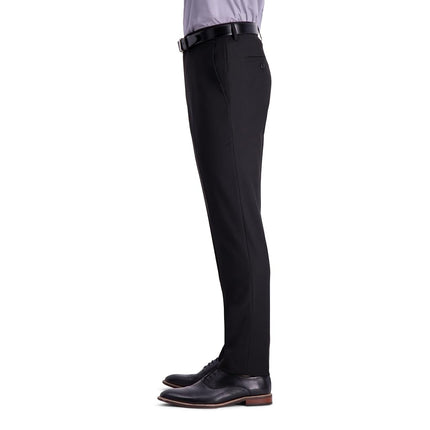 Kenneth Cole Reaction Men's Premium Stretch Texture Weave Slim Fit Dress Pant, Black, 32W x 29L