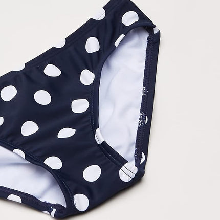 Kanu Surf Toddler Girls' Suzie Polka Dot Flounce Bikini Swimsuit, Navy, 2T