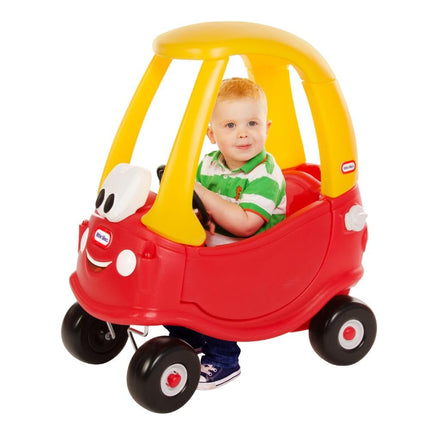 Little Tikes Cozy Coupe Car, Kids RideOn Foot to Floor Slider, Mini Vehicle Push Car with Real Working Horn, Clicking Ignition Switch & Petrol Cap, For Ages 18 Months plus