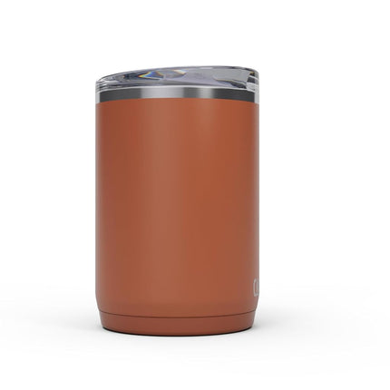 Taza CamelBak Thrive a prueba de fugas, 473 ml, acero inoxidable con aislamiento – para viajes, café, té, bebidas calientes – a prueba de derrames – compatible con portavasos, color rojo Sierra