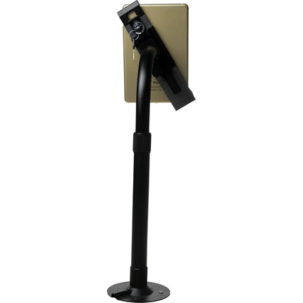 CTA Digital Height-Adjustable Tabletop Security Elbow Mount for iPad Pro Black 7-14 Inch Tablets