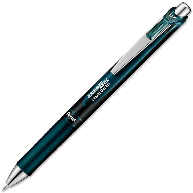 Pentel EnerGel XM Édition Spéciale - Pointe 0,7 mm BL77 A2 - Stylo roller rétractable à encre gel liquide - 54 % recyclé (Lot de 6, Noir Indigo)