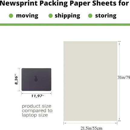 Large Packing Paper Sheets for Moving 31" x 21.5" Packaging Newsprint Paper 400 Pack Packing Paper for Wrapping Fragiles,Box Fillers for Moving Supplies 16.8Lbs
