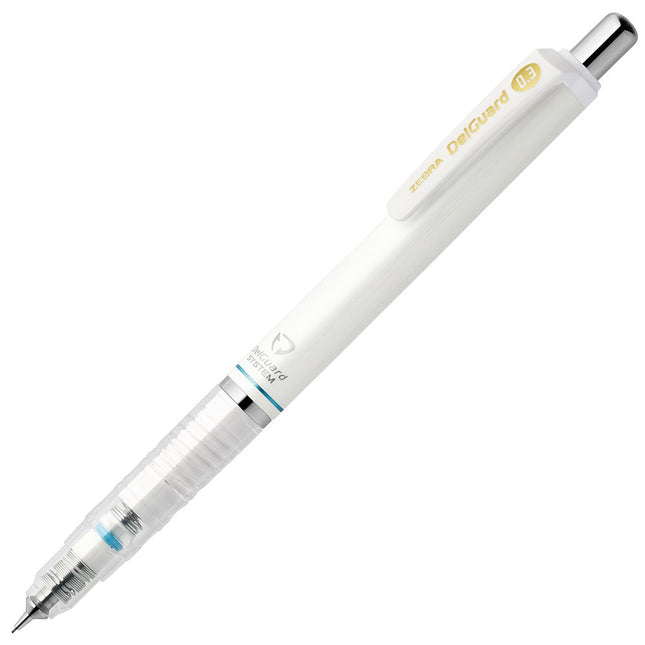 Zebra Mechanical Pencil, Del Guard, 0.3mm, White (
