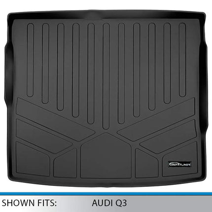 SMARTLINER All Weather Custom Cargo Liner Floor Mat Black for 2019-2021 Audi Q3
