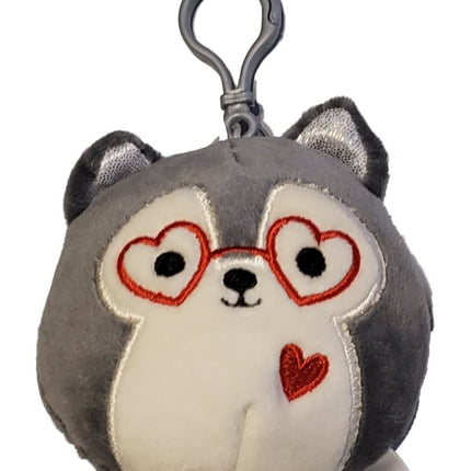 Squishmallows 3.5" Clip On Valentines Ryan The Hus