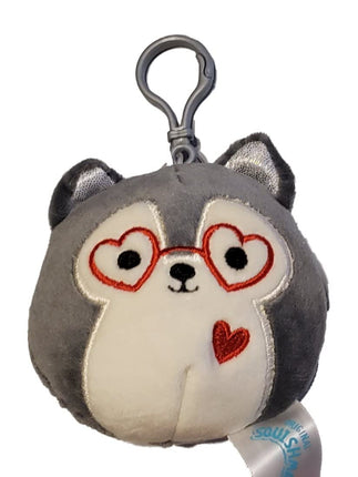 Squishmallows 3.5" Clip On Valentines Ryan The Hus